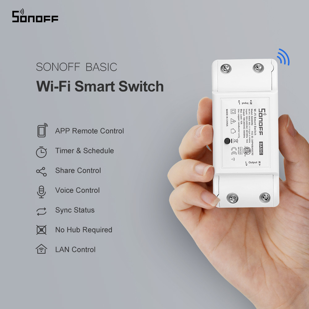 Itead SONOFF Basic R2 Mini DIY - Sonoff บทวิจารณ์และราคา
