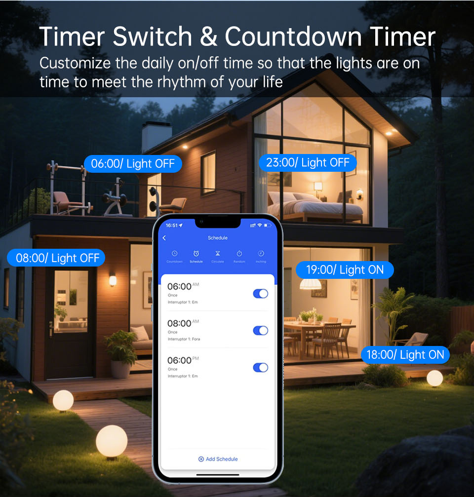 สวิตช์ไฟติดผนังแบบสัมผัส WiFi  - Smart Relay Tuya บทวิจารณ์และราคา