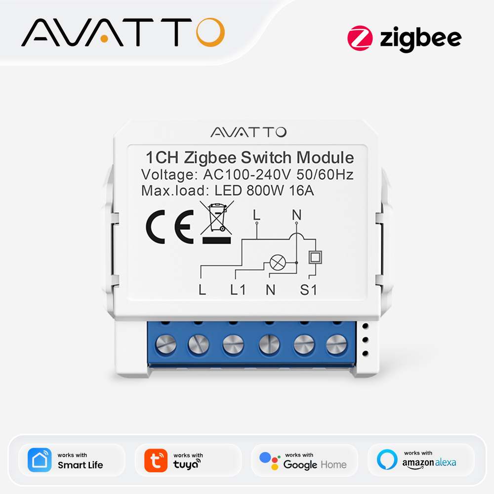 สวิตช์อัจฉริยะขนาดเล็ก AVATTO  - Tuya 4 Channel บทวิจารณ์และราคา