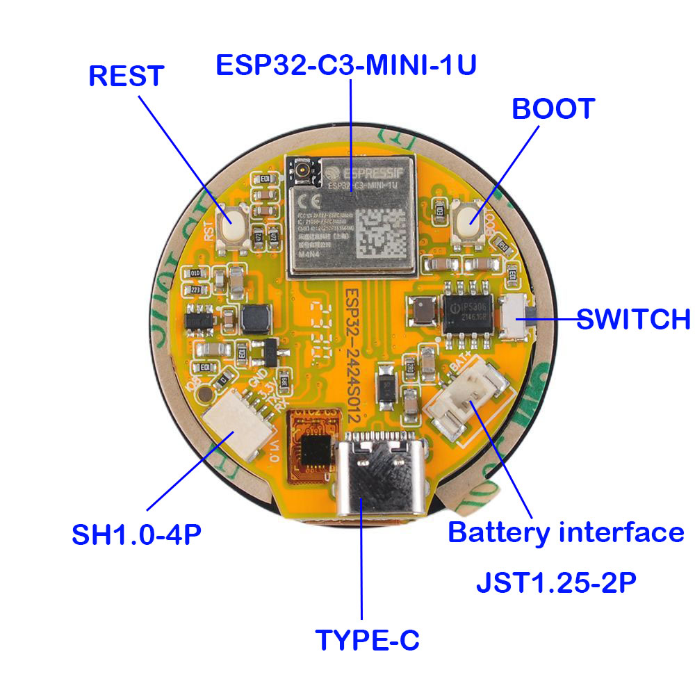ESP32 จอแสดงผล 1.28 นิ้ว ESP32 - Smart Home Module Iot บทวิจารณ์และราคา