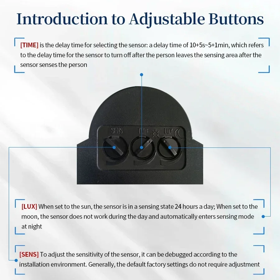 PIR Motion Sensor 220V 110V 12 - Tasmota บทวิจารณ์และราคา