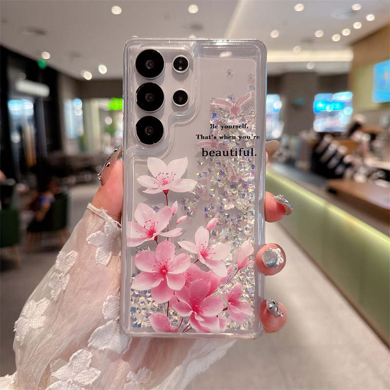 เคสใสประดับกลิตเตอร์และเพชรแบบ - Shelly บทวิจารณ์และราคา